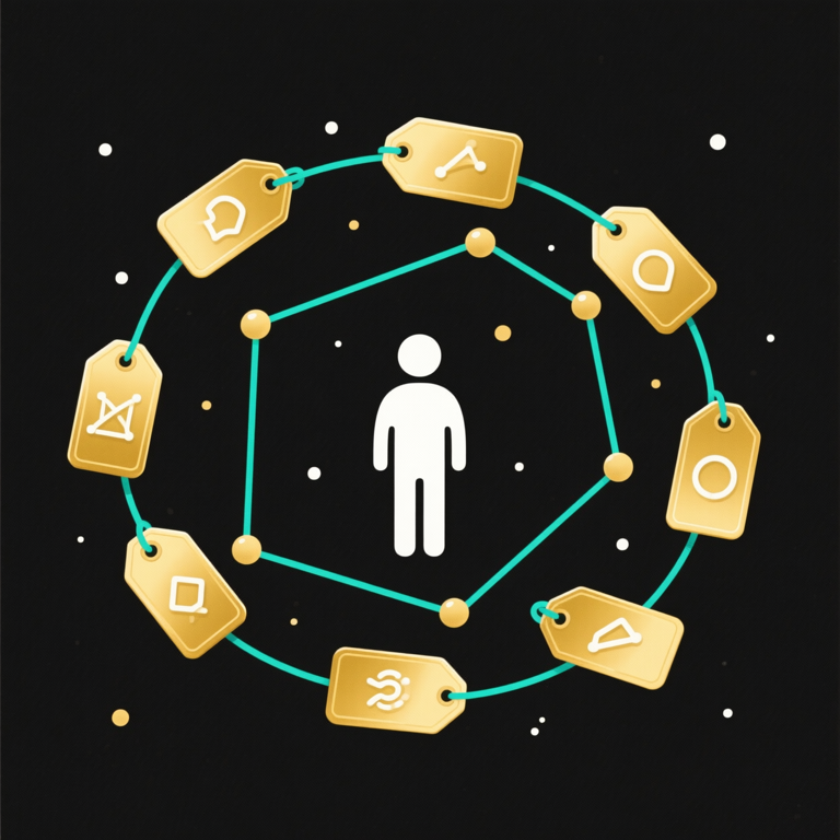 Identity tags — personal profile constellation